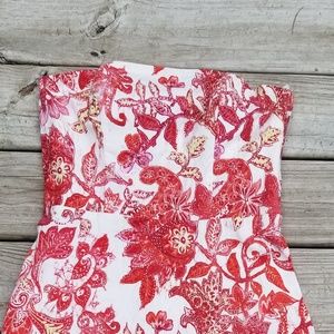 Morrell Maxie Strapless Floral Dress Size 10